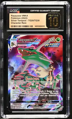 Pokemon 2022 Rayquaza VMAX Silver Tempest TG20/TG30 CGC PRISTINE 10 - Image 1