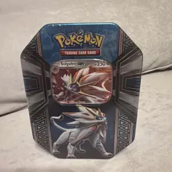 Pokemon TCG Tin- Alola Solgaleo GX Factory Sealed 2017 Sun & Moon Series - Image 1