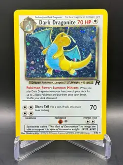 Dark Dragonite 5/82 Team Rocket (2000) Holo Rare Vintage WOTC Pokemon TCG - Image 1