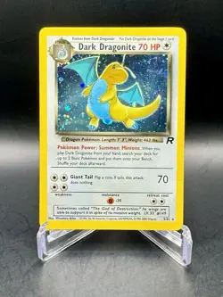 Dark Dragonite 5/82 Team Rocket (2000) Holo Rare Vintage WOTC Pokemon TCG - Image 2