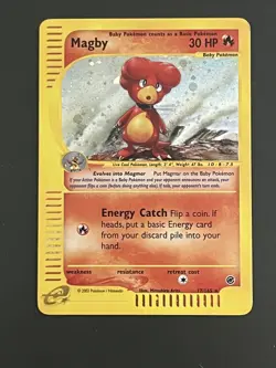 MAGBY 17/165 2002 Pokemon Expedition Holo Rare - Image 1