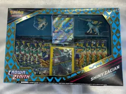 Pokemon Crown Zenith Shiny Zacian Premium Figure Collection 11 Packs - Image 1