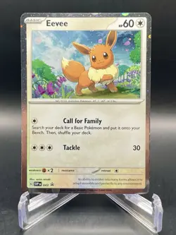 Eevee SVP 043 *SWIRL* Obsidian Flames Black Star Promo Cosmos Holo Pokemon NM/M - Image 1