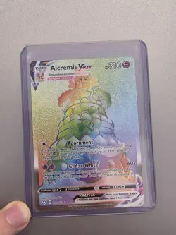 Pokemon TCG Alcremie VMAX Shining Fates 073/072 Holo Secret Rare - Image 1