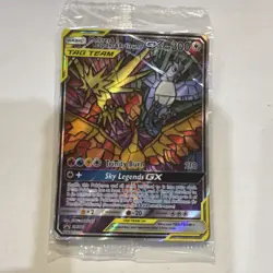 Pokemon Moltres Zapdos Articuno GX Tag Team Promo SM210 Sealed Pack - Image 1