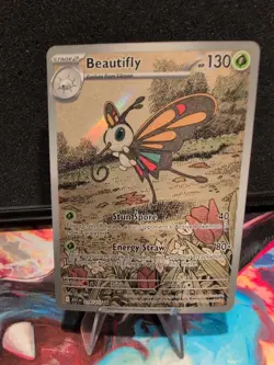 Beautifly 219/217 IR Ascended Heroes Evolution NM English Pokemon TCG Pack Fresh - Image 1