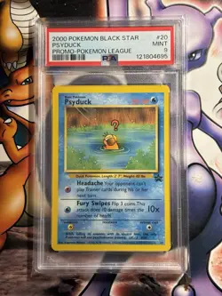 2000 Pokemon Game ~ Black Star Promo ~ Psyduck #20 ~ PSA 9 MINT - Image 1