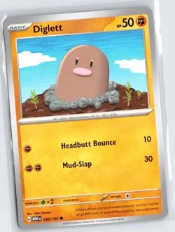 Pokemon Diglett SV: Scarlet & Violet 151 Common #050/165 - Image 1