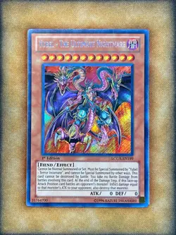 Yugioh Yubel - The Ultimate Nightmare LCGX-EN199 Secret Rare 1st Ed NM - Image 1