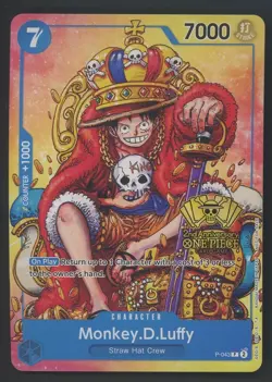 Monkey.D.Luffy (2nd Anniversary Stamped) P-043 One Piece Promo Non Foil - Image 1