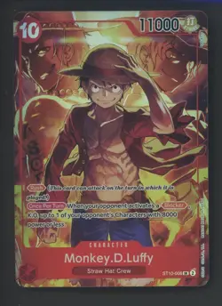 One Piece Monkey D Luffy ST10-006 Treasure Booster Promo Foil Super Rare Bandai - Image 1