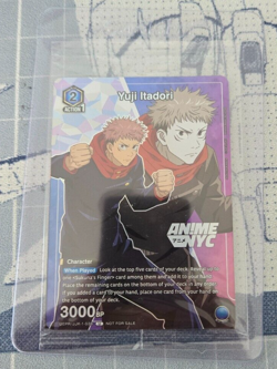 Union Arena Yuji Itadori Anime NYC 2024 Jujutsu Kaisen Promo UEPR/JJK-1-038 - Image 1