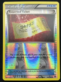 Reserved Ticket 147/162 UC Reverse Holo Pokemon TCG Card BREAKthrough NM - Image 1