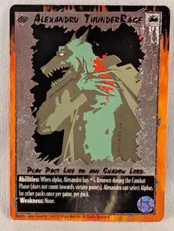 Rage Werewolf Apocalypse CCG 3 Card Lot: Alexandru, Lupo, and Old Wolf - Foil - Image 1