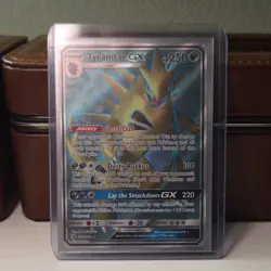 Pokemon TCG Tyranitar GX Full Art Ultra Rare Holo Card 203/214 Sm-Lost Thunder - Image 1