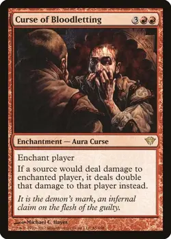 Curse of Bloodletting - Foil DKA LP MTG - Image 1