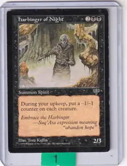 Harbinger of Night * Mirage MTG - Played - Image 1