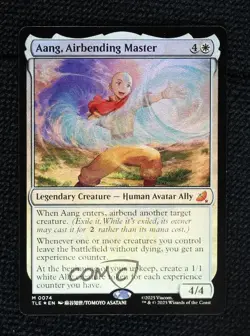 Aang Airbending Master Foil Avatar The Last Airbender Eternal TLE #0074 - Image 1