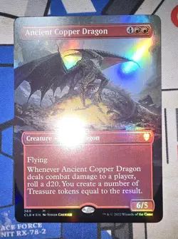MTG - CLB - Ancient Copper Dragon (Borderless) #368 - Near Mint Foil - Image 1