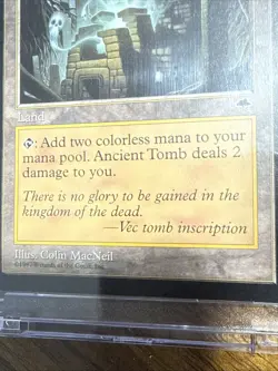 (B) Ancient Tomb - Rare - 1997 Magic the Gathering Tempest-Colin Mac Neil - Image 3