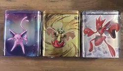 Pokemon TCG: Stacking Tin Set of 3 - Psychic Dragon Metal - Sealed - Image 1