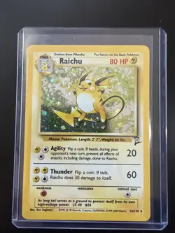 Pokemon Base Set 2 Raichu 16/130 Holo NM Near Mint - Image 1
