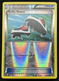 Pokemon ROLLER SKATES Trainer 103/119 Reverse Holo Phantom Forces - Near Mint - Image 1