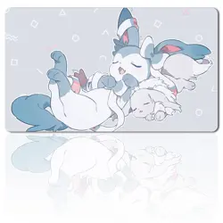 580636 - Board Game Pokemon Eevee Playmat Games Mousepad Play Mat of TCG - Image 1