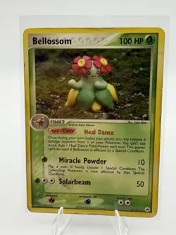 Pokemon Bellossom 100 HP Rare Regular Hidden Legends 16/101 English 2004 - Image 1