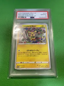 PSA 10 2022 POKEMON S-P PROMO 214/S-P JAPANESE MISCHIEVOUS PICHU GRANIPH h057 - Image 1