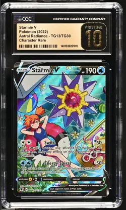 Pokemon 2022 Starmie V Astral Radiance TG13/TG30 CGC PRISTINE 10 - Image 1