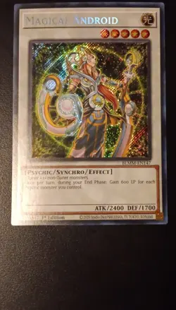Yu-Gi-Oh! Magical Android Synchro Effect 1st Edition Holo BLMM-EN147 - Image 1