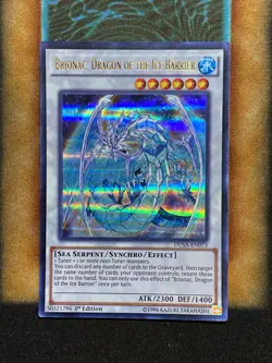 Yugioh Brionac, Dragon Of The Ice Barrier DUSA-EN073 Ultra Rare 1st Ed LP - Image 1