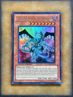 Yugioh Malefic Stardust Dragon JUMP-EN043 Ultra Rare Limited Edition MP - Image 1
