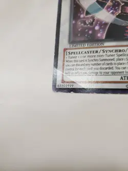 Yu-Gi-Oh Tempest Magician Limited Edition SOVR-ENSE1 Moderately Played Condition - Image 3