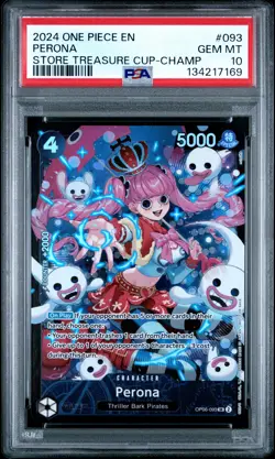2024 ONE PIECE PROMOS STORE TREASURE CUP-CHAMP #093 PERONA PSA 10 - Image 1