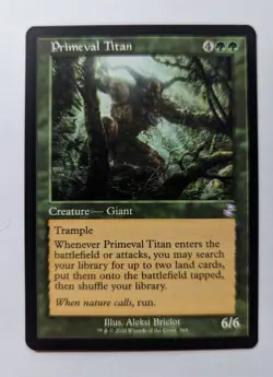 1x Primeval Titan Retro Frame NM - MTG Time Spiral Remastered x1 - Image 1