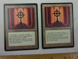 Tormod's Crypt X2 DARK card MTG Magic the Gathering VINTAGE - Image 1