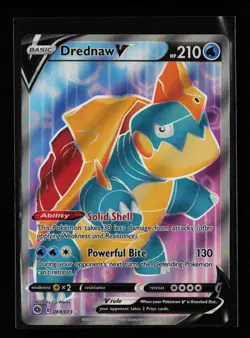 Drednaw V (Full Art) 69/73 Ultra Rare Champion's Path Pokemon Card - Image 1