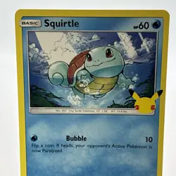 Squirtle 17 2021 Pokemon McDonald's 25th Anniversary Promo Card NM+ - Image 3