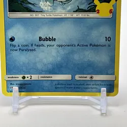 Squirtle 17 2021 Pokemon McDonald's 25th Anniversary Promo Card NM+ - Image 4