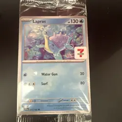 POKEMON SEALED LAPRAS 031/142 7 ELEVEN STAMPED STELLAR CROWN PROMO - Image 1