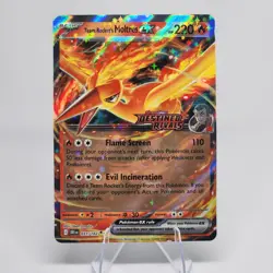 Team Rocket Destined Rivals Moltres UPC Stamped All 3 Pokemon Promo Cards - Image 3
