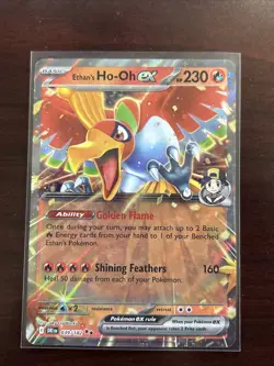 2025 Pokemon Destined Rivals Double Rare Holo Ethan’s Ho-Oh EX 39/182 - Image 1