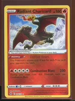 Radiant Charizard 020/159 NM SWSH Crown Zenith Shiny Pokemon - Image 5