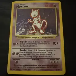 Pokemon TCG Mewtwo Base Set 10/102 Holo 1999-2000 Wizards Base Set Copyright... - Image 2