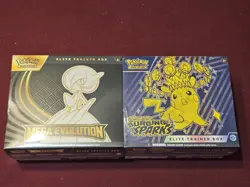 Pokemon TCG ETB Lot of 2 Mega Evolution & Surging Sparks - (NEW & SEALED) - Image 1