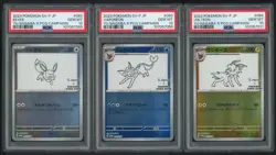 PSA 10 SET OF 9 YU NAGABA UMBREON EEVEE SYLVEON JAPANESE PROMO POKEMON SVP - Image 3