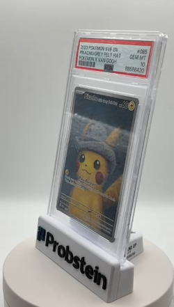 2023 Pokemon SVP En Pokemon X Van Gogh #085 Pikachu Grey Felt Hat PSA 10 - Image 2