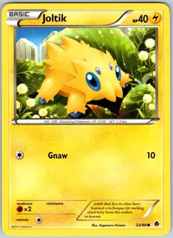 Joltik 33/98 Common Emerging Powers Pokemon NM - Image 1